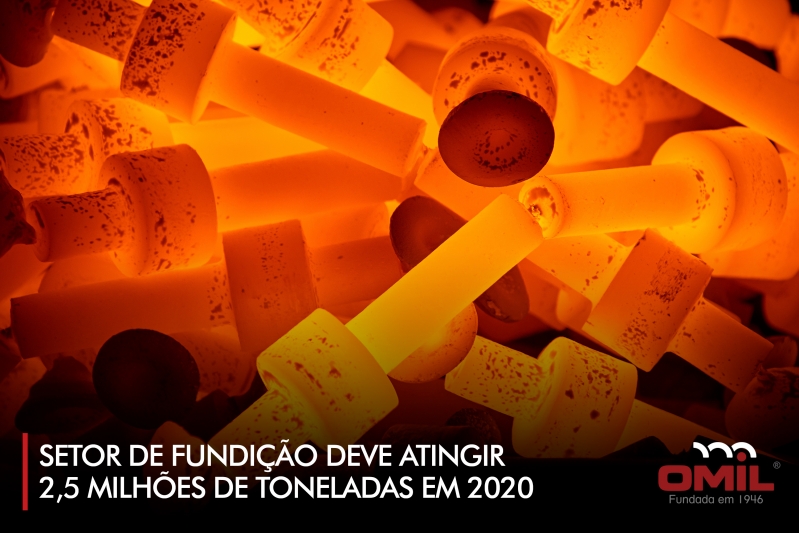 Setor de fundição deve atingir 2,5 milhões de toneladas em 2020