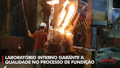 Laboratório interno garante a qualidade no processo de fundição