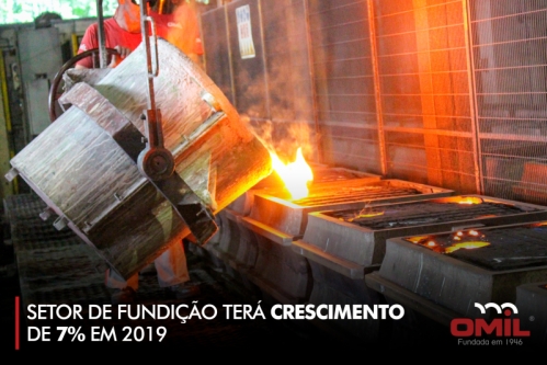 Setor de fundição terá crescimento de 7% em 2019