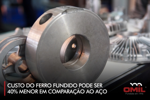 Custo do ferro fundido pode ser 40% menor em comparação ao aço